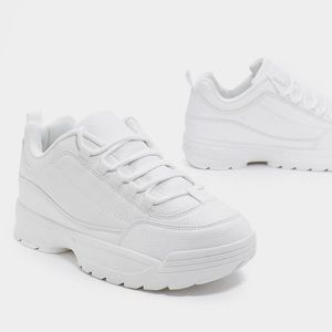 Nasty Gal Chunky White Dad Sneakers